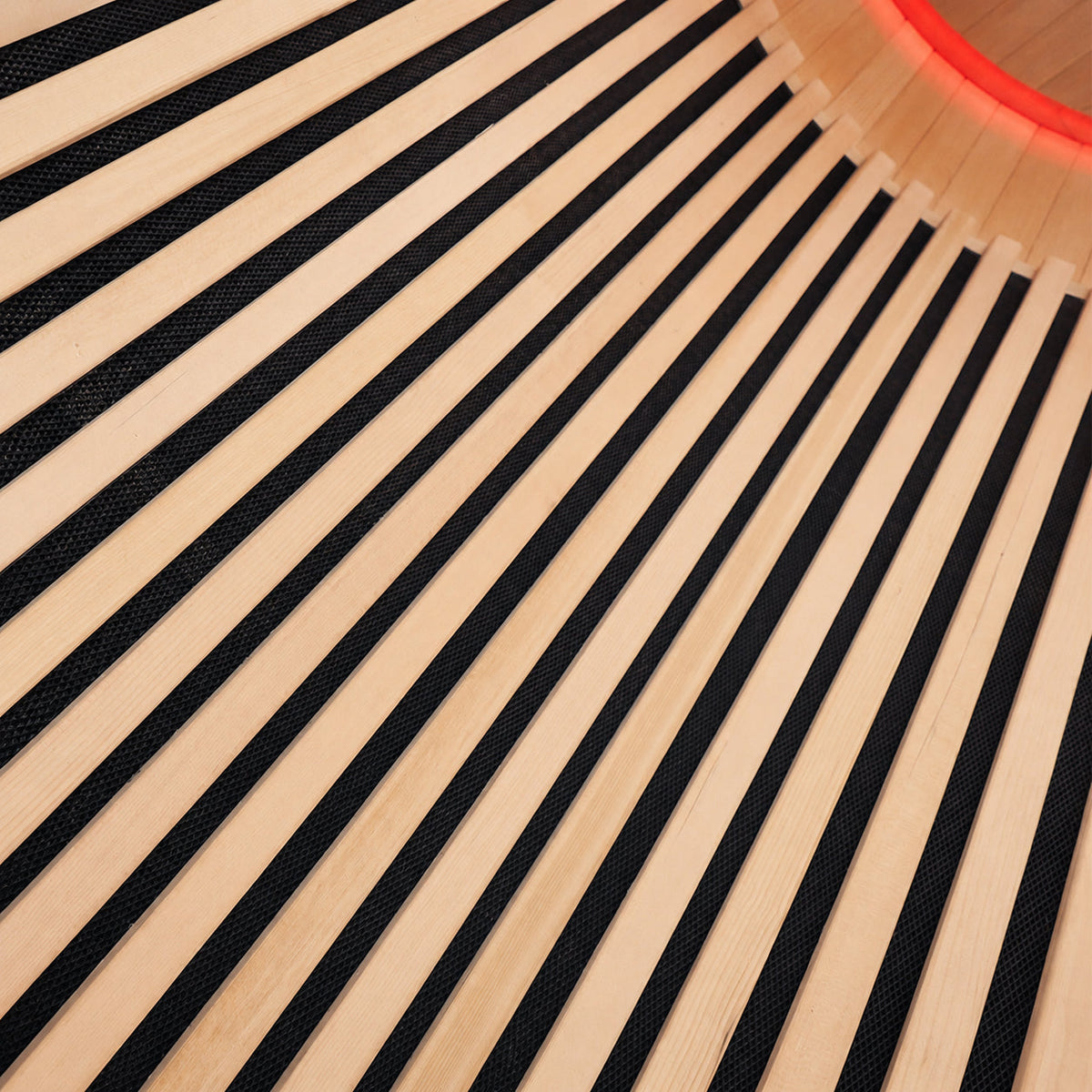 Infrared panel on The Orb's Hemlock wall
