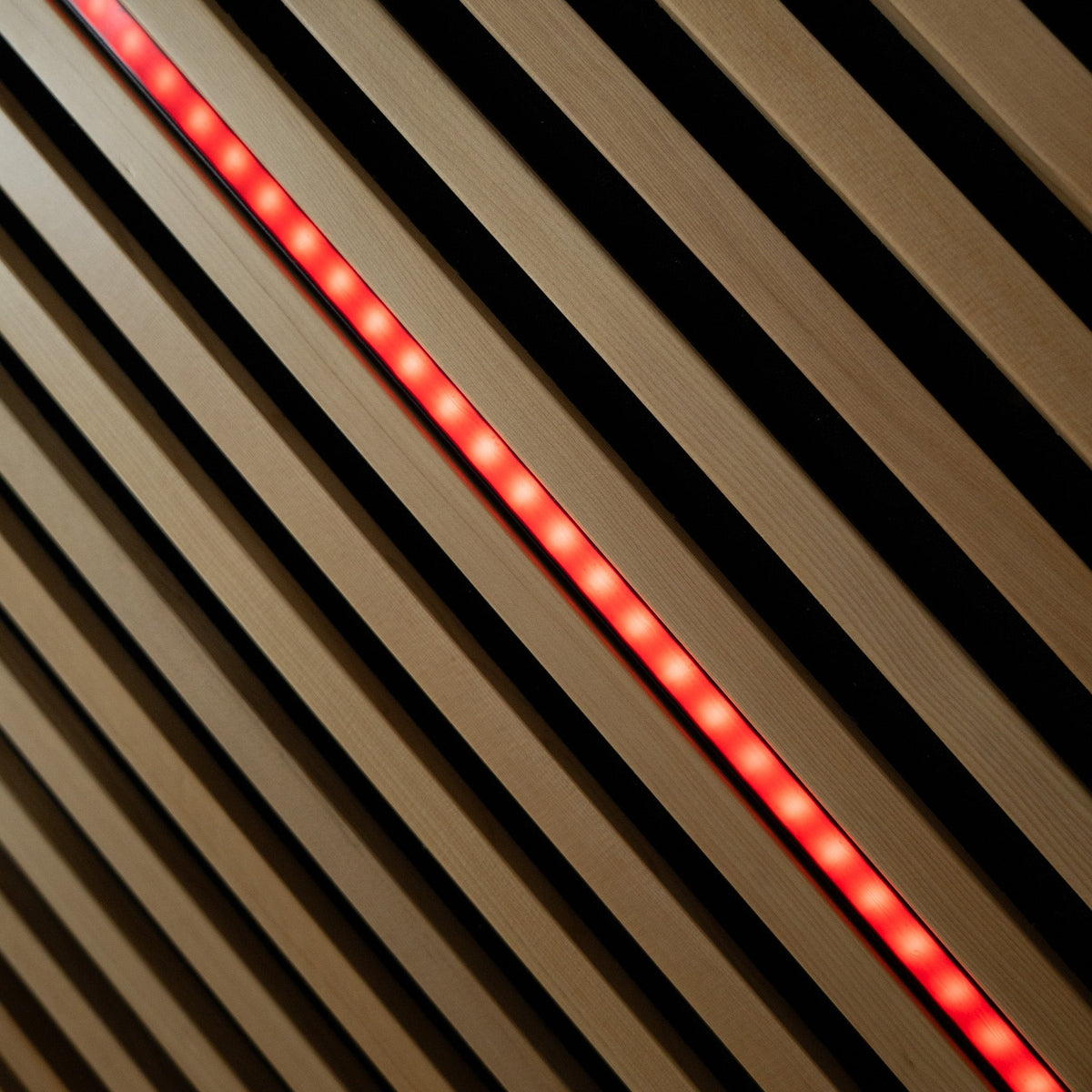 Carbon infrared panel on the Hemlock wall of The Orb Max