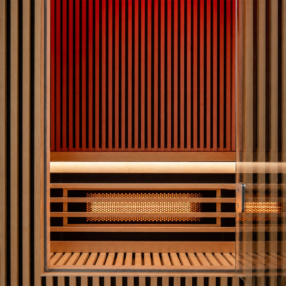 Lower infrared heater inside the Orb cabin